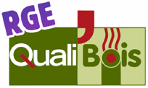 Logo de la certification RGE Qualibois, garant de la qualité pour les installations de chauffage au bois